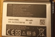 ORYG.Baterie SAMSUNG C260 E250 800 mAh AB463446BU=TANIO-NAJTANIEJ;-)