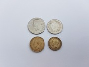 Monety mix Dolar, Frank, Peseta, Pence