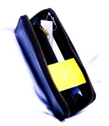 FOSSIL portfel Tiegan duży czarny skórzany furla  michael kors guess celine