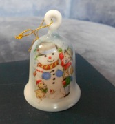 Bombka porcelanowa ręcznie malowany dzwonek Gerold