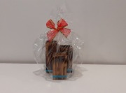 Świecznik drewniany na tealighty zestaw 3szt