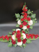 Komplet, kompozycja, wiązanka z bukietem na wszystkich świętych 