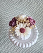 Zestaw Dekoracyjny: Bukiet z wosku + Tacka