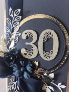 Kartka na 30 urodziny rocznicę ręcznie robiona DL pudełko