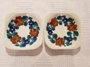 2 talerzyki  Fajans, Włocławek 