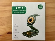 Ładowarka magnetyczna bezprzewodowa 3w1 (15W): iPhone/Apple Watch/AirPods