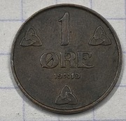 #2889 Norwegia 1 ore 1910 rzadsza ładna 