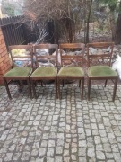 Komplet 4 bukowych krzeseł z lat 50-60tych. Cztery krzesła buk. 