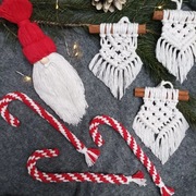 Zestaw ozdób choinkowych rękodzieło 