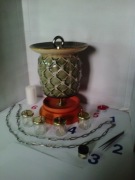 Piecyk z doniczek, dogrzewacz.do oświetlacz  