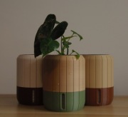 Doniczka Samonawadniająca OVI | Modern Druk 3D | System Knotowy | Loft