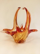 Wazon murano. Włoskie szkło artystyczne, Vintage ręcznie robione. 25cm Duże