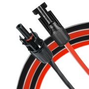 Warmfay Przepust Solarny 6mm² Kabel Fotowoltaiczny IP67 1m