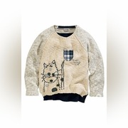 Sweterek NEXT kol z kotem rozm.104