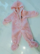 Kombinezon różowy dla dziewczynki 74 pluszowy