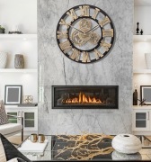 Zegar ścienny, MDF, cichy, 40 cm glamour / boho / loft