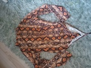 body wężowe brązowe S/M