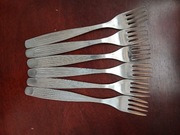 Gerlach PRL nierdzewne widelce paski paseczki 6 sztuk