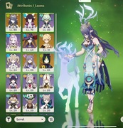 konto genshin impact ( columbina, lauma, mona c1, keqing, tighnari )