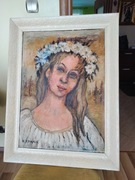 Obraz olej Kazimiery Roman (1921-1987)