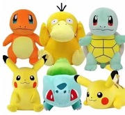 Maskotki POKEMON Pikachu Bulbasaur Charmander DO WYBORU 20cm