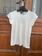 Massimo Dutti nowa kremowa biała koszulka tshirt dopasowana