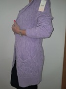 Swetr na jesienne wieczory - wrzosowy rozm: S/M