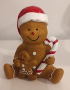 Figurka Piernikowy Ludzik z Laską Cukrową 12 cm Świąteczna ozdoba