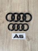 Czarne emblematy znaczki Audi