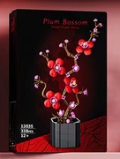 Zestaw klocków dekoracyjnych – Kwiat Śliwy | Idealny na prezent 