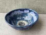 Owalna umywalka ręcznie robiona