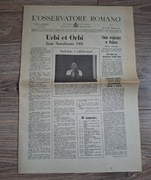 L'osservatore Romano 12/24 Grudzień 1981 gazeta