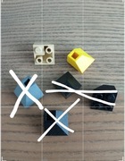 LEGO 3676 daszek, dachówka, odwrócony 2x2 mix