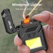 Zapalniczka przenośna żarowa, ładowana na USB +kabel, mini latarka COB