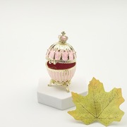 Jajko jajo faberge pojemniki szkatułka różowe styl książęcy
