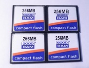 Compact Flash 256MB GOODRAM FAT-16 UŻYWANE, SPRAWNE