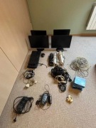 Monitory samsung, zasilacze, klawiatury, przedłużki, kable, myszka i inne