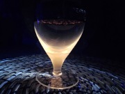 Kieliszek bohemia manganowo-selenowy vintage 