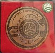 Rudzki Klub Sportowy odznaka i medal 90 lat Klubu Łódź 