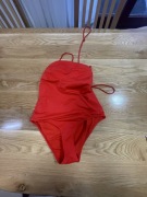 Czerwony Strój kąpielowy jedno częściowy 40