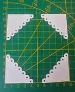 Papierowe scrapki - zestaw 4 narożników ozdobnych