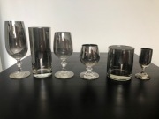 Komplet stołowy metalizowany 36 elementów KROSNO