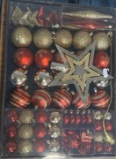 Ozdoby choinkowe czerwono złote 