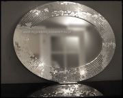 PRZEPIĘKNE LUSTRZANE OWALNE LUSTRO - CUDOWNA RAMA