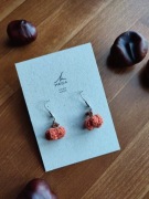 Kolczyki dynie HANDMADE (dostępne od ręki)