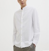 Lniana koszula ze stójką nowa rozmiar M