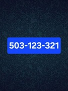 Złoty Numer 503 123 321