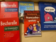 Francuskie podręczniki do gramatyki i koniugacji.