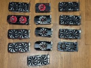 Zestaw 13x kart graficznych Tanio Tylko cały komplet