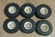 Lego Koło 20x30 4266 Opona Felga (komplet 6 sztuk) 4266c02